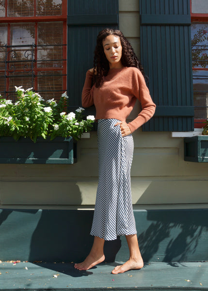 (fw) mariela striped midi skirt