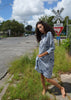 (fw) leda striped shirtdress