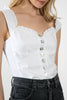 (ss) emile corset top, white