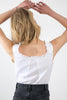 (ss) emile corset top, white
