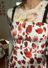 (fw) paloma silk dress with vegan leather straps