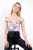 (ss) emile corset top, floral